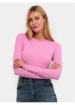 Kaffe Bluzka Drew 10507196 Różowy Slim Fit ze sklepu MODIVO w kategorii Bluzki damskie - zdjęcie 182697405
