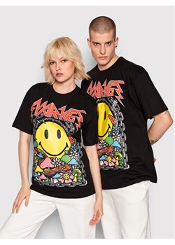 Market T-Shirt Unisex SMILEY Iron 399001064 Czarny Relaxed Fit ze sklepu MODIVO w kategorii Bluzki damskie - zdjęcie 182697439