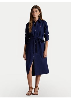 Polo Ralph Lauren Sukienka koszulowa 211943992005 Granatowy Regular Fit ze sklepu MODIVO w kategorii Sukienki - zdjęcie 182697546