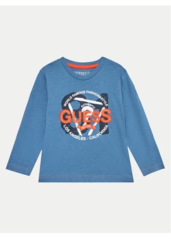 Guess Bluzka N4BI03 I3Z14 Niebieski Regular Fit - id: 0000304236389 - marki Guess - 182697565 Guess Bluzka N4BI03 I3Z14 Niebieski Regular Fit ze sklepu MODIVO w kategorii T-shirty chłopięce - zdjęcie 182697565
