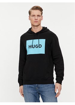 Hugo Bluza Duratschi223 50473168 Czarny Regular Fit ze sklepu MODIVO w kategorii Bluzy męskie - zdjęcie 182697578