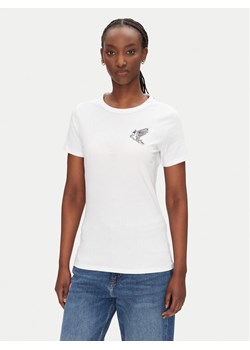 BOSS T-Shirt C_Elogo_21 50540260 Beżowy Slim Fit ze sklepu MODIVO w kategorii Bluzki damskie - zdjęcie 182697626