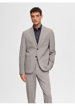 Selected Homme Marynarka Delon 16092484 Szary Slim Fit ze sklepu MODIVO w kategorii Marynarki męskie - zdjęcie 182697847