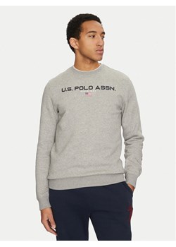 U.S. Polo Assn. Bluza MUP1645 Szary Regular Fit ze sklepu MODIVO w kategorii Bluzy męskie - zdjęcie 182697897