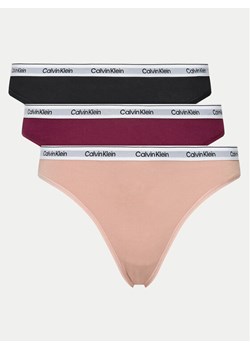 Calvin Klein Underwear Komplet 3 par fig klasycznych 000QD5207E Kolorowy - id: 0000303412159 - marki Calvin Klein Underwear - 182697979 Calvin Klein Underwear Komplet 3 par fig klasycznych 000QD5207E Kolorowy ze sklepu MODIVO w kategorii Majtki damskie - zdjęcie 182697979
