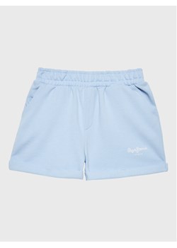 Pepe Jeans Szorty sportowe Rosemary PG800731 Błękitny Regular Fit ze sklepu MODIVO w kategorii Spodenki dziewczęce - zdjęcie 182697986