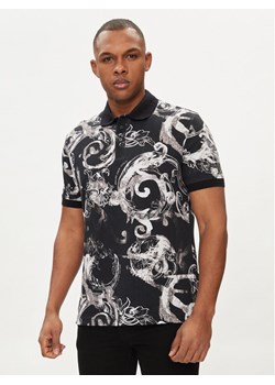 Versace Jeans Couture Polo 76GAG6S0 Czarny Regular Fit ze sklepu MODIVO w kategorii T-shirty męskie - zdjęcie 182698106