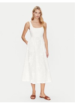 Munthe Sukienka letnia Fronia 251134825125 Écru Regular Fit ze sklepu MODIVO w kategorii Sukienki - zdjęcie 182698117