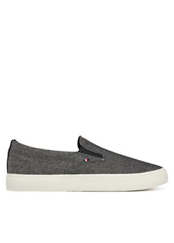 Tommy Hilfiger Tenisówki Th Hi Vulc Low Slip On Ch FM0FM05390 Szary ze sklepu MODIVO w kategorii Trampki męskie - zdjęcie 182698129