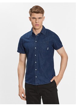 Blend Koszula jeansowa 20715457 Granatowy Regular Fit ze sklepu MODIVO w kategorii Koszule męskie - zdjęcie 182698158