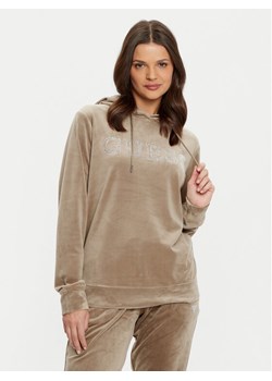 Guess Bluza V4RQ25 KBXI2 Brązowy Regular Fit ze sklepu MODIVO w kategorii Bluzy damskie - zdjęcie 182698255