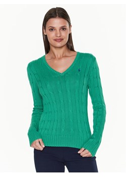 Polo Ralph Lauren Sweter 211891641005 Zielony Slim Fit ze sklepu MODIVO w kategorii Swetry damskie - zdjęcie 182698307
