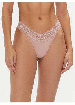 Calvin Klein Underwear Stringi 000QF7838E Różowy ze sklepu MODIVO w kategorii Majtki damskie - zdjęcie 182698349