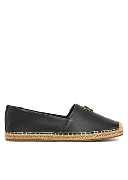 Tommy Hilfiger Espadryle Th Logo Leather Espadrille FW0FW08540 Czarny ze sklepu MODIVO w kategorii Espadryle damskie - zdjęcie 182698527