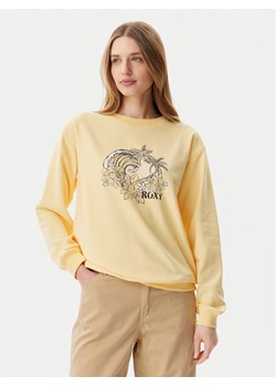Roxy Bluza ERJFT04963 Żółty Regular Fit ze sklepu MODIVO w kategorii Bluzy damskie - zdjęcie 182698628