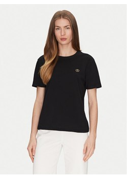 TWINSET T-Shirt 251TP2074 Czarny Regular Fit ze sklepu MODIVO w kategorii Bluzki damskie - zdjęcie 182698675