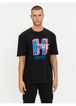 Hugo T-Shirt Nentryle 50513411 Czarny Relaxed Fit ze sklepu MODIVO w kategorii T-shirty męskie - zdjęcie 182698727