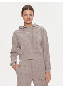 Guess Bluza Gj Logo V4RQ14 KC2W0 Szary Regular Fit ze sklepu MODIVO w kategorii Bluzy damskie - zdjęcie 182699049