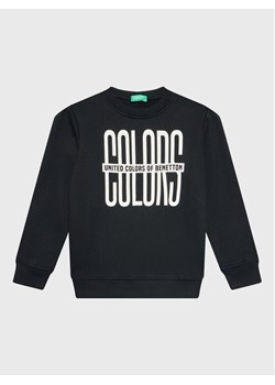 United Colors Of Benetton Bluza 3JLXC107Q Czarny Regular Fit ze sklepu MODIVO w kategorii Bluzy chłopięce - zdjęcie 182699086