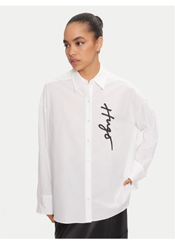 Hugo Koszula Exifa 50523430 Biały Oversize ze sklepu MODIVO w kategorii Koszule damskie - zdjęcie 182699269