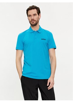 Boss Polo Paule 50512789 Niebieski Slim Fit ze sklepu MODIVO w kategorii T-shirty męskie - zdjęcie 182699349