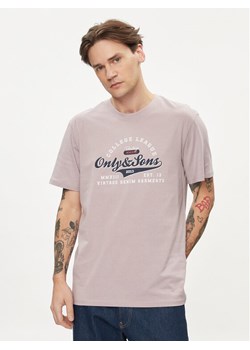 Only & Sons T-Shirt Lenny 22028593 Fioletowy Regular Fit ze sklepu MODIVO w kategorii T-shirty męskie - zdjęcie 182699406