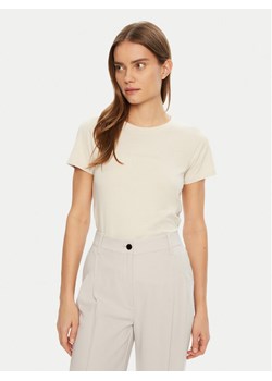 Calvin Klein Jeans T-Shirt Institutional Graphic J20J224990 Beżowy Slim Fit ze sklepu MODIVO w kategorii Bluzki damskie - zdjęcie 182699699