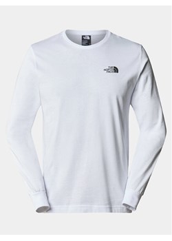 The North Face Longsleeve Easy NF0A87N8 Biały Regular Fit ze sklepu MODIVO w kategorii T-shirty męskie - zdjęcie 182699787