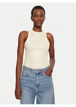 IVY OAK Top Klara IO1100X2350 Beżowy Slim Fit ze sklepu MODIVO w kategorii Bluzki damskie - zdjęcie 182699789