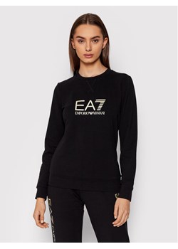 EA7 Emporio Armani Bluza 8NTM35 TJCQZ 0200 Czarny Regular Fit ze sklepu MODIVO w kategorii Bluzy damskie - zdjęcie 182699819