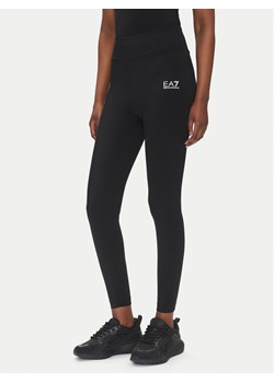 EA7 Emporio Armani Legginsy 7W000232 AF12625 UC001 Czarny Slim Fit ze sklepu MODIVO w kategorii Spodnie damskie - zdjęcie 182699828