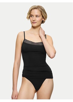 Triumph Top Feel Of Modal 10221654 Czarny Slim Fit - id: 0000304540301 - marki Triumph - 182699849 Triumph Top Feel Of Modal 10221654 Czarny Slim Fit ze sklepu MODIVO w kategorii Piżamy damskie - zdjęcie 182699849