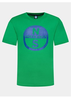 North Sails T-Shirt Basic 692972 Zielony Regular Fit ze sklepu MODIVO w kategorii T-shirty męskie - zdjęcie 182699898