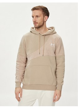 Under Armour Bluza Ua Essential Flc Blocked Hd 1383070-299 Khaki Loose Fit ze sklepu MODIVO w kategorii Bluzy męskie - zdjęcie 182700156