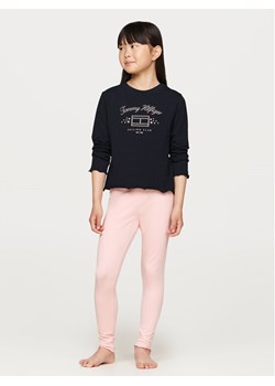 Tommy Hilfiger Komplet bluzka i legginsy Ls Pj Legging Set UG0UG00763 Granatowy Regular Fit ze sklepu MODIVO w kategorii Komplety dziewczęce - zdjęcie 182700249