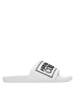 Versace Jeans Couture Klapki 78YA3SQ3 Biały ze sklepu MODIVO w kategorii Klapki męskie - zdjęcie 182700296