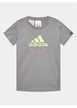 adidas T-Shirt HR8141 Szary ze sklepu MODIVO w kategorii T-shirty chłopięce - zdjęcie 182700308