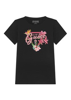 Guess T-Shirt J5GI16 K6YW4 Czarny Regular Fit ze sklepu MODIVO w kategorii Bluzki dziewczęce - zdjęcie 182700426