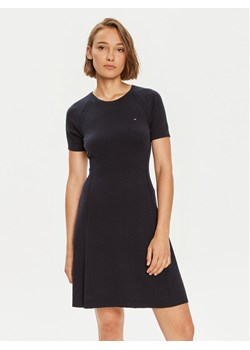 Tommy Hilfiger Sukienka codzienna WW0WW42461 Granatowy Slim Fit ze sklepu MODIVO w kategorii Sukienki - zdjęcie 182700456