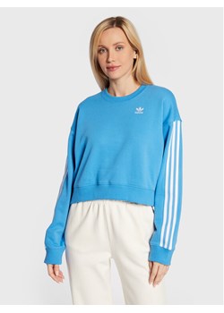 adidas Bluza Allover Print HN3641 Niebieski Relaxed Fit ze sklepu MODIVO w kategorii Bluzy damskie - zdjęcie 182700457