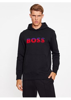 Boss Bluza Seeger 99 50499560 Czarny Regular Fit ze sklepu MODIVO w kategorii Bluzy męskie - zdjęcie 182700635