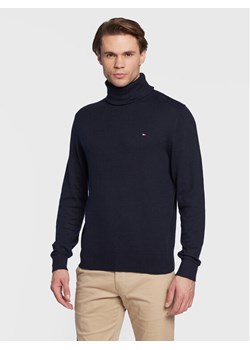 Tommy Hilfiger Golf Pima MW0MW28048 Granatowy Regular Fit ze sklepu MODIVO w kategorii Swetry męskie - zdjęcie 182700728