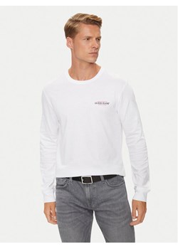 Guess Jeans Longsleeve M4YI54 K8HM0 Biały Regular Fit ze sklepu MODIVO w kategorii T-shirty męskie - zdjęcie 182700775