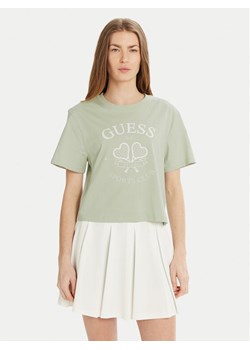 Guess T-Shirt V5GI04 I3Z14 Zielony Regular Fit ze sklepu MODIVO w kategorii Bluzki damskie - zdjęcie 182700856