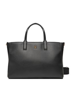 Tommy Hilfiger Torebka AW0AW17330 Czarny ze sklepu MODIVO w kategorii Torby Shopper bag - zdjęcie 182700876