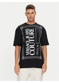 Versace Jeans Couture T-Shirt 76GAHE04 Czarny Regular Fit - id: 0000303703066 - marki Versace Jeans - 182700985 Versace Jeans Couture T-Shirt 76GAHE04 Czarny Regular Fit ze sklepu MODIVO w kategorii T-shirty męskie - zdjęcie 182700985