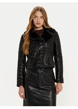 Marciano Guess Kurtka z imitacji skóry Camille 4BGL31 7204A Czarny Regular Fit ze sklepu MODIVO w kategorii Kurtki damskie - zdjęcie 182701087