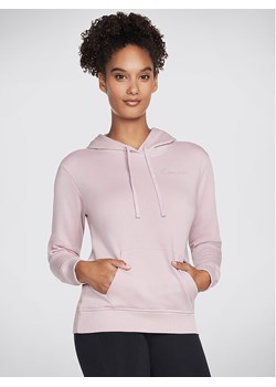Skechers Bluza Signature Po Hoodie WHD116 Różowy Regular Fit ze sklepu MODIVO w kategorii Bluzy damskie - zdjęcie 182701088
