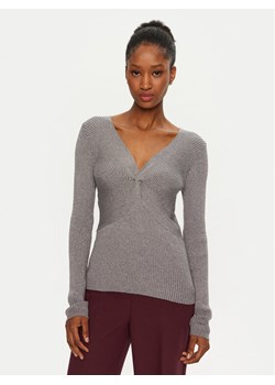 ARTIGLI Sweter ACMA000110 Szary Slim Fit ze sklepu MODIVO w kategorii Swetry damskie - zdjęcie 182701098