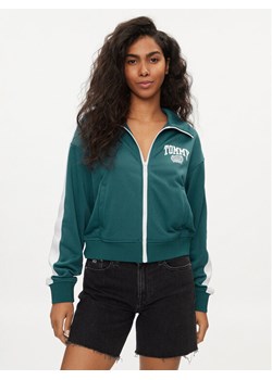 Tommy Jeans Bluza Varsity DW0DW17783 Zielony Regular Fit ze sklepu MODIVO w kategorii Bluzy damskie - zdjęcie 182701126